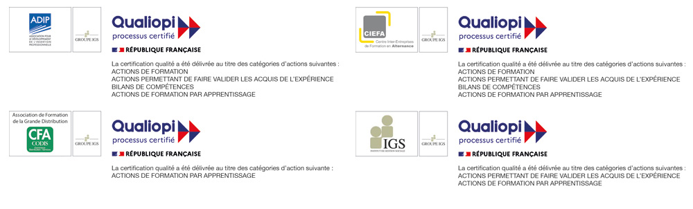 Certification Qualiopi Groupe IGS