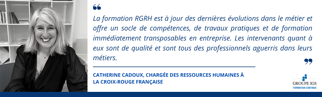 Catherine Cadoux - Témoignage RGRH