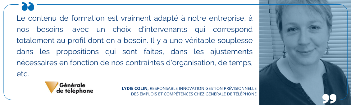 Témoignage de Lydie Colin - Générale de Téléphone