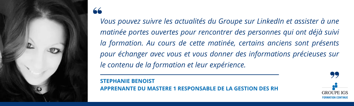 Stéphanie Benoist - Responsable de la Gestion des RH